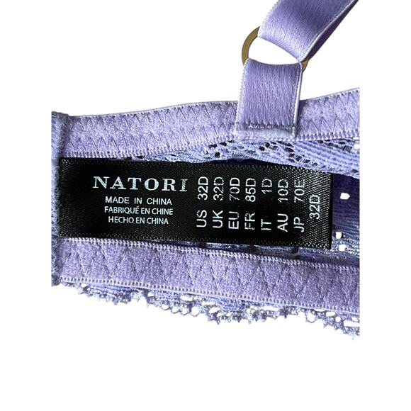 Natori bra 730023 Feathers underwire contour purple size 32D - Picture 5 of 7